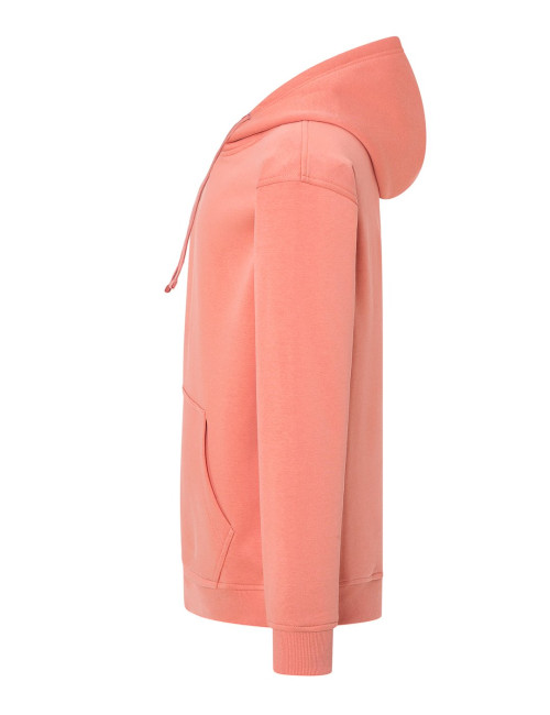 JHK Bluza dresowa męska SWRA KNG KANGAROO CO - Coral