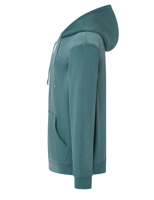 JHK Bluza dresowa męska SWRA KNG KANGAROO TE - Teal