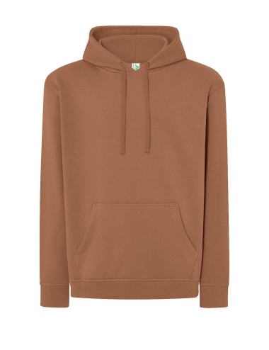 JHK Bluza dresowa męska SWRA KNG KANGAROO MM - Mocha Mousse