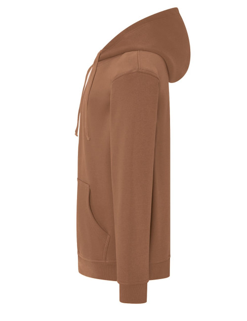 JHK Bluza dresowa męska SWRA KNG KANGAROO MM - Mocha Mousse