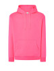 JHK Bluza dresowa męska SWRA KNG KANGAROO FUF - Fucsia Fluor