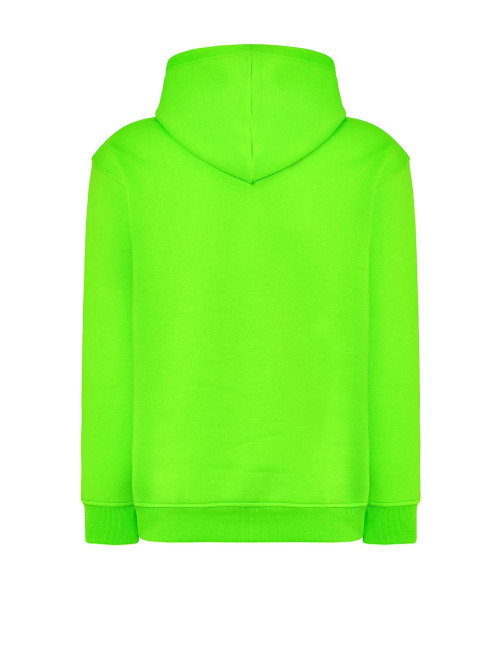 JHK Bluza dresowa męska SWRA KNG KANGAROO LMF - Lime Fluor