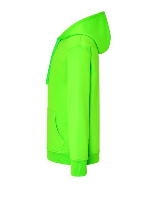 JHK Bluza dresowa męska SWRA KNG KANGAROO LMF - Lime Fluor