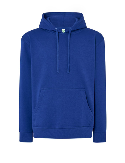 JHK Bluza dresowa męska SWRA KNG KANGAROO KB - KLEIN BLUE