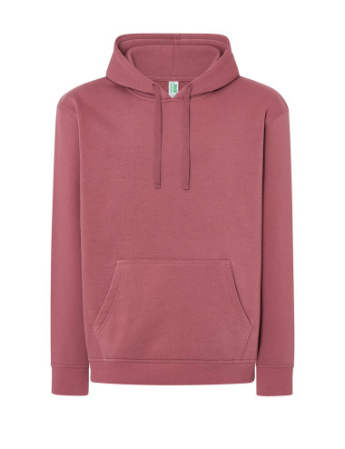 JHK Bluza dresowa męska SWRA KNG KANGAROO AN - ANCIENT PINK