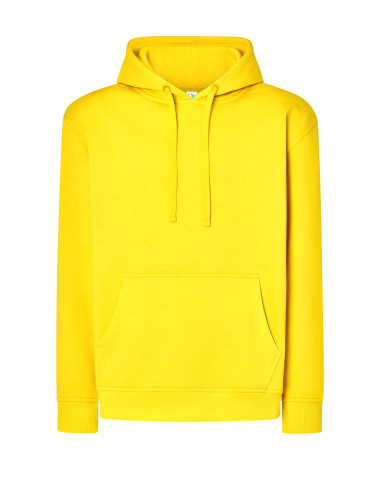 JHK Bluza dresowa męska SWRA KNG KANGAROO LEY - Lemon Yellow