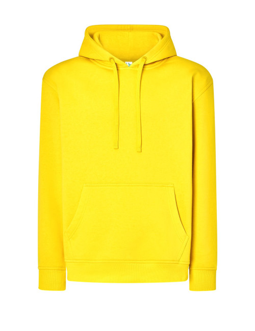 JHK Bluza dresowa męska SWRA KNG KANGAROO LEY - Lemon Yellow