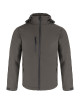 JHK Kurtka softshell męska SOFTSHELL HOOD MOONTEX KING GF - Graphite