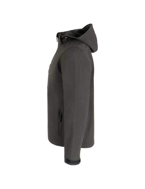 JHK Kurtka softshell męska SOFTSHELL HOOD MOONTEX KING GF - Graphite