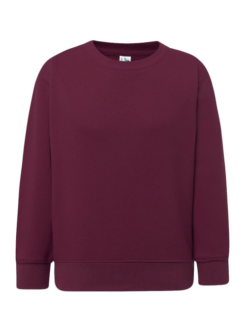 JHK Bluza dresowa dziecięca SWRK 290 KID SWEATSHIRT BU - Burgundy