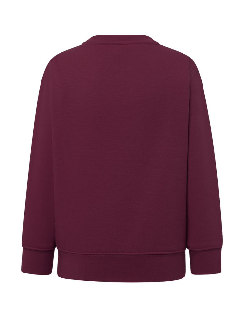 JHK Bluza dresowa dziecięca SWRK 290 KID SWEATSHIRT BU - Burgundy