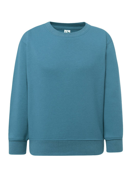 JHK Bluza dresowa dziecięca SWRK 290 KID SWEATSHIRT PB - Petrol Blue