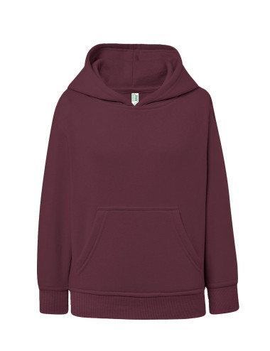 JHK Bluza dresowa dziecięca SWRK KNG KID KANGAROO BU - Burgundy
