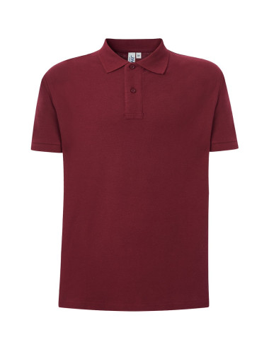 JHK Koszulka męska POLO PORA 240 BU - Burgundy