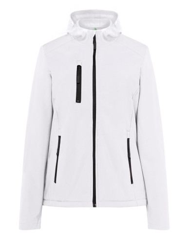 JHK Damen-Softshelljacke SOFTSHELL LADY WH Weiß
