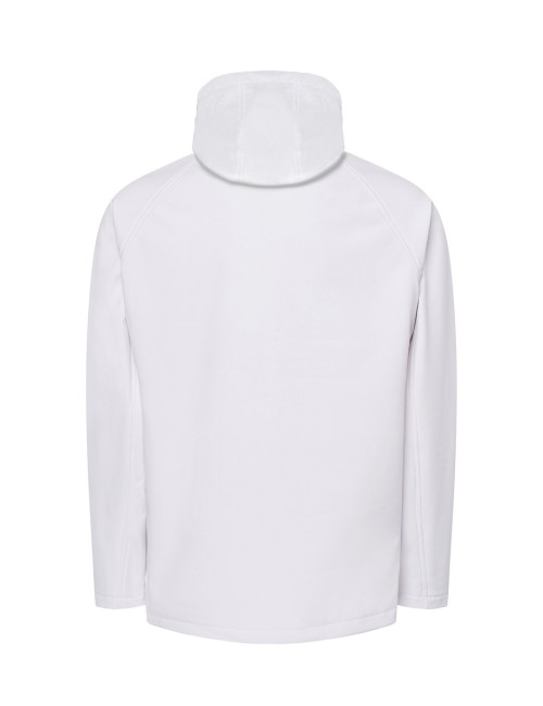 JHK Kurtka softshell męska SOFTSHELL HOOD WH White
