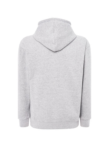 JHK Bluza dresowa męska SWUA HOOD SWEATSHIRT AS - Ash Melange