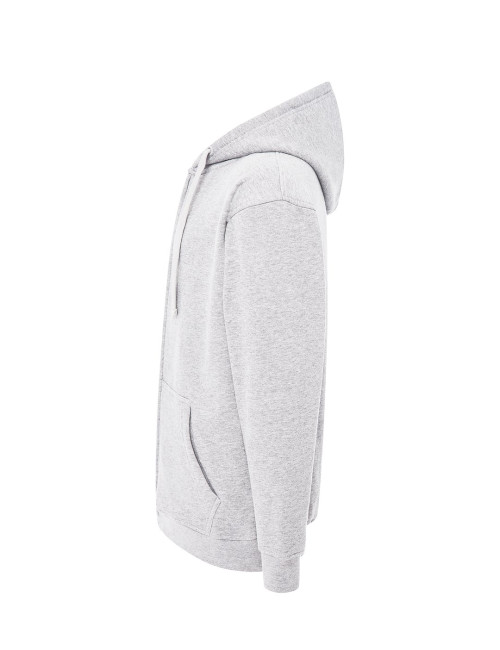JHK Bluza dresowa męska SWUA HOOD SWEATSHIRT AS - Ash Melange
