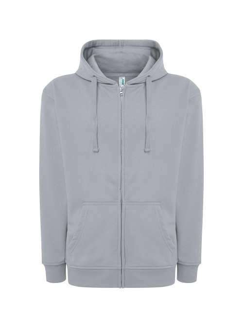 JHK Bluza dresowa męska SWUA HOOD SWEATSHIRT SL- Silver
