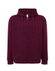 JHK Bluza dresowa męska SWUA HOOD SWEATSHIRT BU - Burgundy