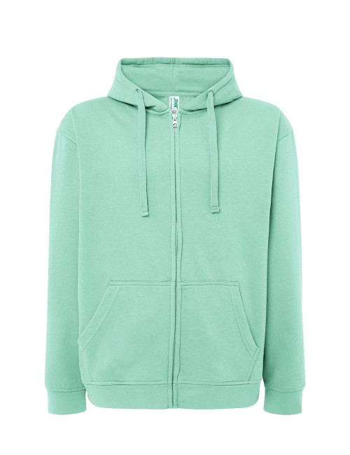 JHK Bluza dresowa męska SWUA HOOD SWEATSHIRT MG - Mint Green