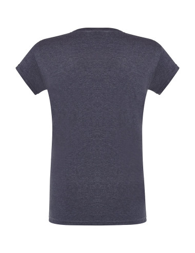 JHK Women's T-shirt TSRL CMFP LADY COMFORT V-NECK DNH - Denim Heather