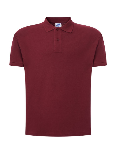 JHK Men's Polo Shirt POLO PORA 210 WK BU - Burgundy