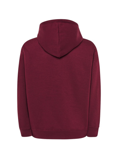 JHK Bluza dresowa męska KANGAROO 320 SWEATSHIRT BU - Burgundy