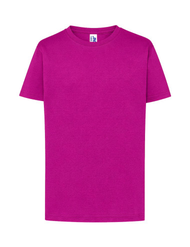 JHK Koszulka dziecięca JHK TSRK 190 PREMIUM KID FU - Fucsia