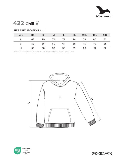 Bluza unisex Chill 422 garnet Malfini Malfini