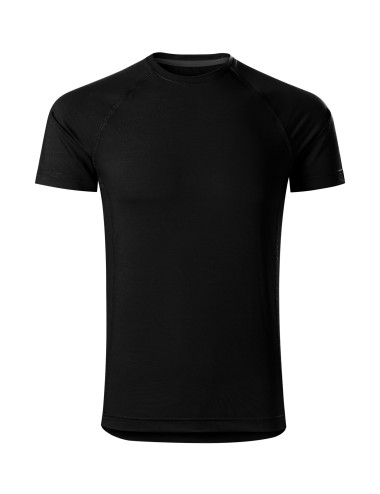 Adler MALFINI Destiny 175 Herren-T-Shirt, schwarz, Computer-Sticklogo