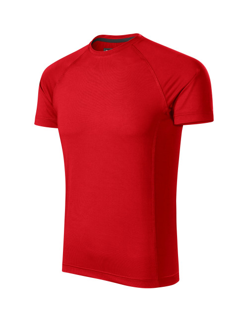 Adler MALFINI Herren T-Shirt Destiny 175, rot, Computerstickerei