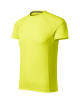 Adler MALFINI Herren T-Shirt Destiny 175 neongelbe Computerstickerei