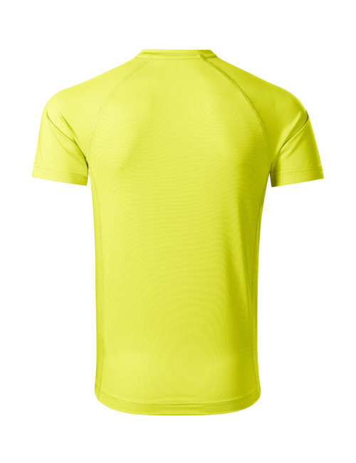 Adler MALFINI Herren T-Shirt Destiny 175 neongelbe Computerstickerei