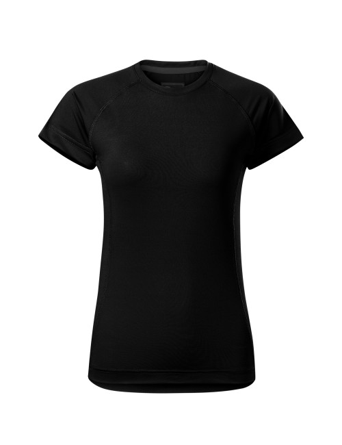 Adler MALFINI Destiny 176 Damen-T-Shirt, schwarzer Aufdruck, gesticktes Logo