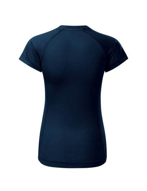 Adler MALFINI Destiny 176 Damen T-Shirt, marineblaue Stickerei, Logodruck