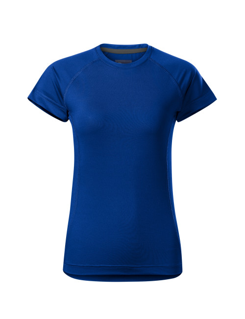 Adler MALFINI Destiny 176 Damen-T-Shirt, kornblumenblauer Aufdruck, Logo-Stickerei