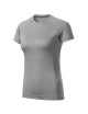Adler MALFINI Damen T-Shirt Destiny 176, dunkelgraue Melange-Stickerei