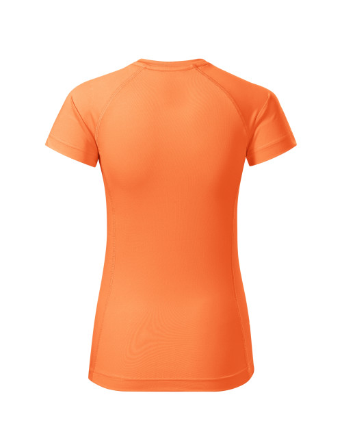 Adler MALFINI Destiny 176 Damen T-Shirt mit neonfarbenem Mandarinen-Stickdruck