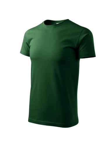 Adler MALFINI Herren T-Shirt Basic 129 flaschengrüne Bekleidungsstickerei