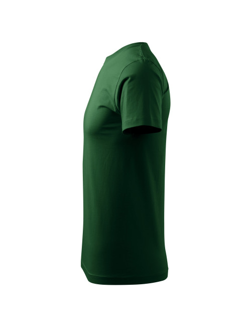 Adler MALFINI Herren T-Shirt Basic 129 flaschengrüne Bekleidungsstickerei