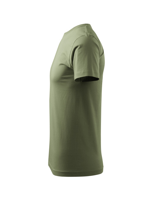 Adler MALFINI Koszulka męska Basic 129 khaki odzież reklamowa z haftem