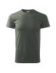 Adler MALFINI Herren T-Shirt Basic 129 dunkelkhaki Computerstickerei