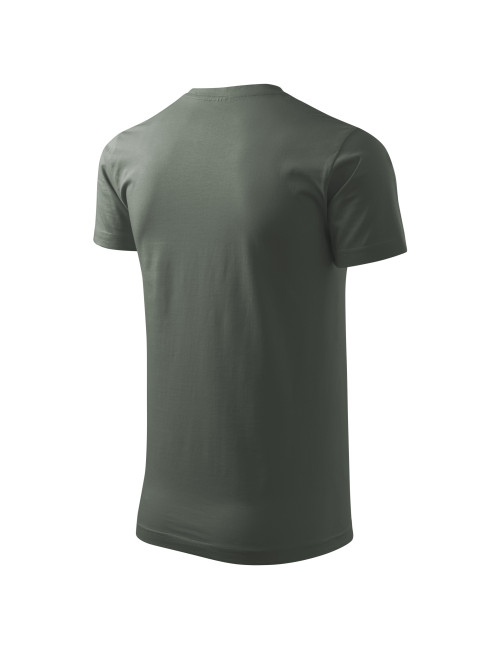Adler MALFINI Herren T-Shirt Basic 129 dunkelkhaki Computerstickerei