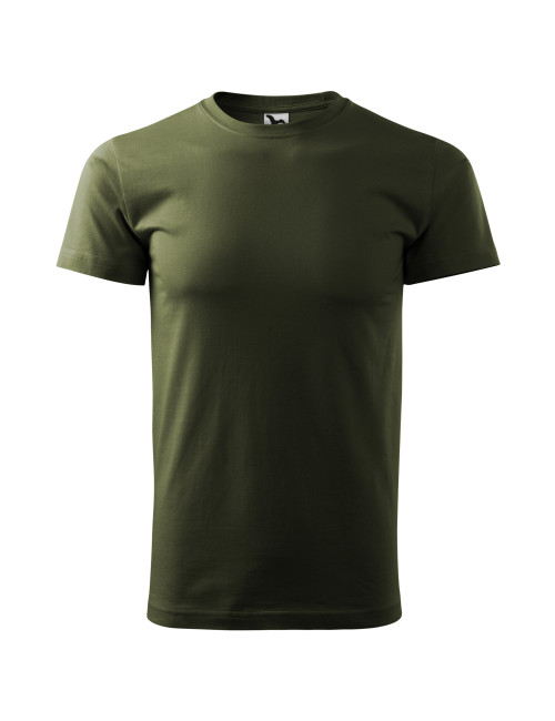 Adler MALFINI Herren T-Shirt Basic 129 Military-Stickerei mit Firmenlogo