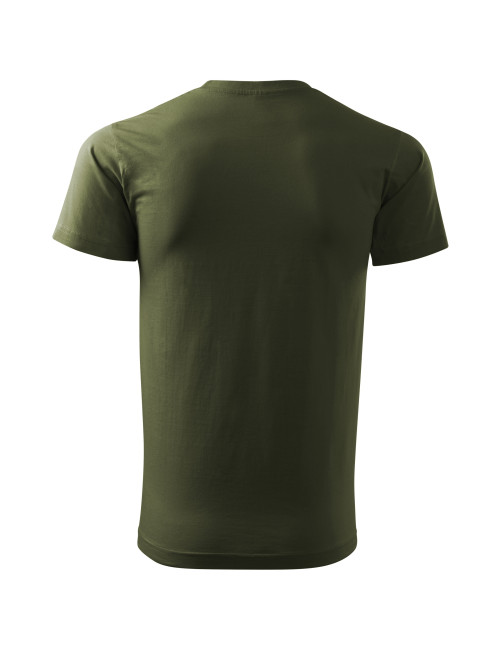 Adler MALFINI Herren T-Shirt Basic 129 Military-Stickerei mit Firmenlogo