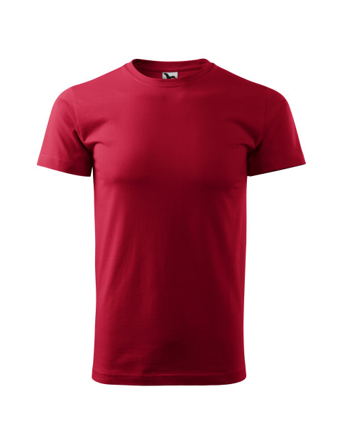 Adler MALFINI Herren T-Shirt Basic 129 marlboro red Bekleidungsstickerei