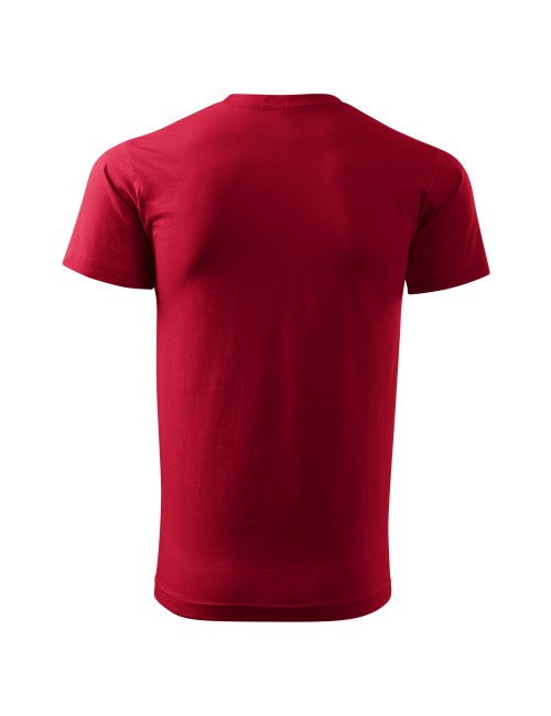 Adler MALFINI Herren T-Shirt Basic 129 marlboro red Bekleidungsstickerei
