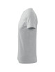 Adler MALFINI Herren T-Shirt Basic 129, hellgrau meliert, Logo-Stickerei