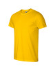 Adler MALFINI Herren T-Shirt Basic 129 gelb, Computer-Sticklogo